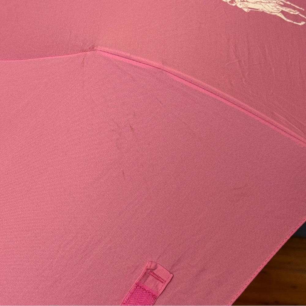 POLO Ralph Lauren Collapsible Umbrella Bubblegum Pink - Picture 6 of 14